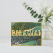 Palawan "die beste Insel in der Welt " Postkarte (Stehend Vorderseite)