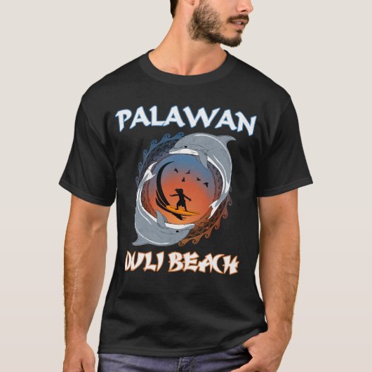 Palawan Duli Beach Philippinen T-Shirt (Vorderseite)
