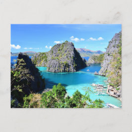 Palawan Lagoon, Philippinen Feiertagspostkarte