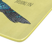Palawan peacock pheasant bird cartoon illustration schneidebrett (Ecke)