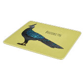 Palawan peacock pheasant bird cartoon illustration schneidebrett (Ecke)