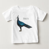 Palawan Pfauenpheasant Cartoon Baby T-shirt (Vorderseite)