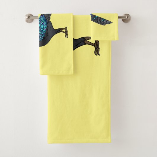 Palawan Pfauenpheasant Cartoon Badhandtuch Set (Insitu)