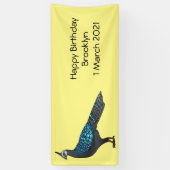 Palawan Pfauenpheasant Cartoon Banner (Vertikal)