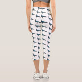Palawan Pfauenpheasant Cartoon Capri Leggings (Rückseite)