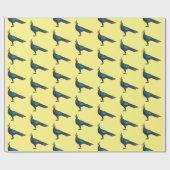 Palawan Pfauenpheasant Cartoon Geschenkpapier (Flach)