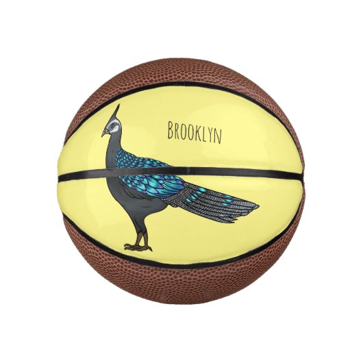 Palawan Pfauenpheasant Cartoon Mini Basketball (Vorderseite)