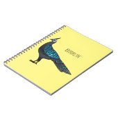 Palawan Pfauenpheasant Cartoon Notizblock (Linke Seite)