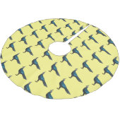 Palawan Pfauenpheasant Cartoon Polyester Weihnachtsbaumdecke (Schrägansicht)