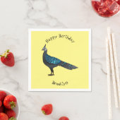 Palawan Pfauenpheasant Cartoon Serviette (Beispiel)
