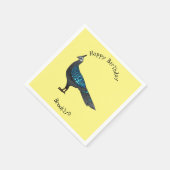Palawan Pfauenpheasant Cartoon Serviette (Ecke)