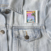 Palawan Philippinen Flugposter Button (Beispiel)