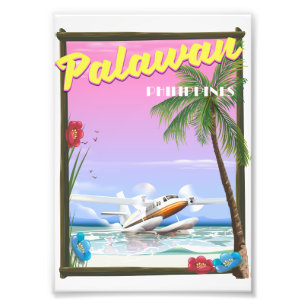 Palawan Philippinen Flugposter Fotodruck