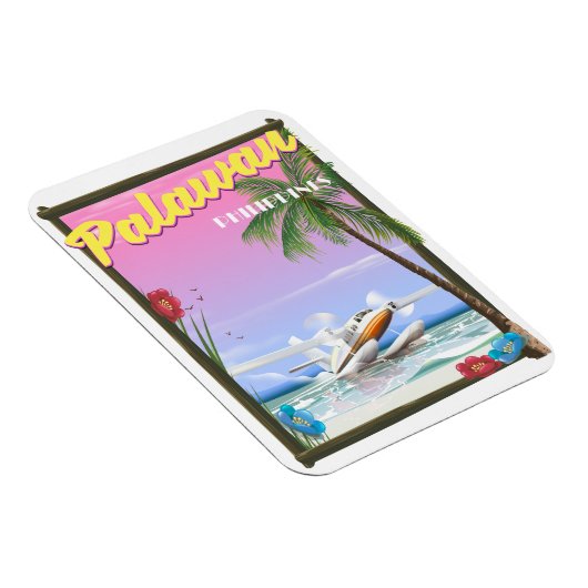 Palawan Philippinen Flugposter Magnet (Rechte Seite)