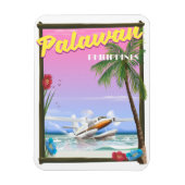 Palawan Philippinen Flugposter Magnet (Vertikal)