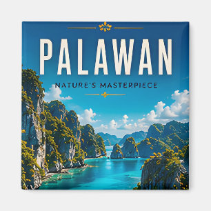 🏝️ Palawan Philippinen Lagune Wohndekoration 🌊 Magnet