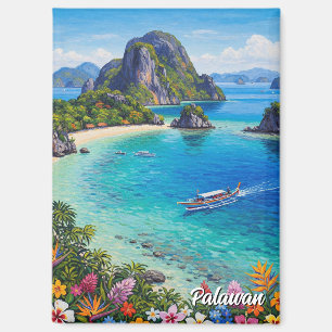 Palawan Philippinen Reise Magnet