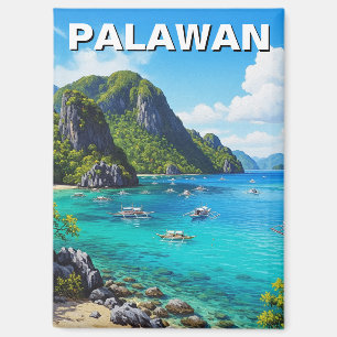Palawan Philippinen Reise Magnet