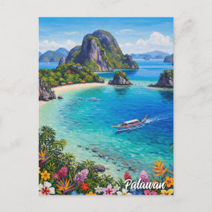 Palawan Philippinen Reise Postkarte