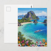 Palawan Philippinen Reise Postkarte (Vorne/Hinten)