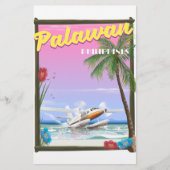 Palawan Philippines Flugplakat Briefpapier (Vorderseite)