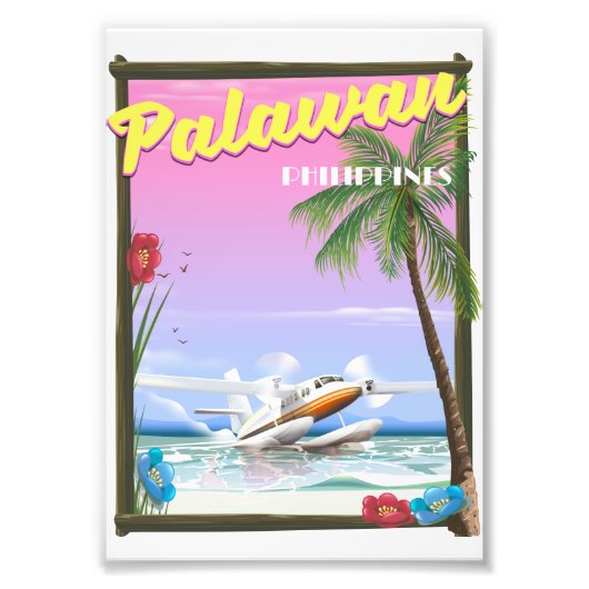Palawan Philippines Flugplakat Fotodruck (Vorne)
