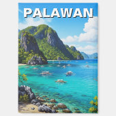 Palawan Philippines Travel Magnet (Vorderseite)