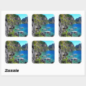 Palawan Quadratischer Aufkleber (Blatt)