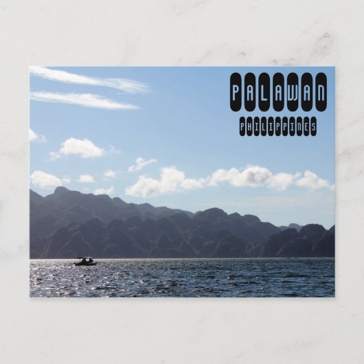 Palawan-Reise auf den Philippinen Postkarte (Vorderseite)