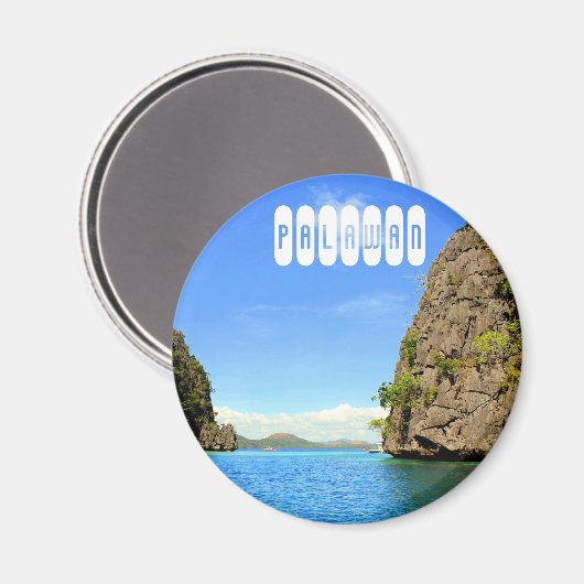 Palawan Travel Magnet (Vorderseite/Rückseite)