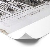 Palazzo Barberini auf der Quirinale, 1630 fertig g Poster (Ecke)