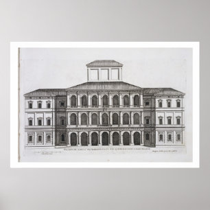 Palazzo Barberini auf der Quirinale, 1630 fertig g Poster