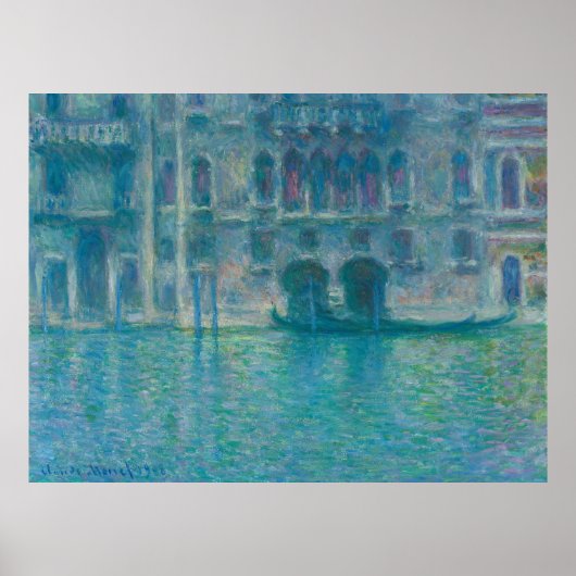 Palazzo da Mula, Venedig (1908) von Claude Monet Poster (Vorne)