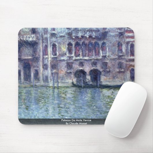 Palazzo DA Mula Venedig durch Claude Monet Mousepad (Mit Mouse)