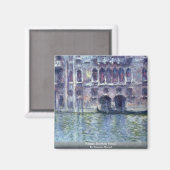 Palazzo Da Mula Venedig von Claude Monet Magnet (Vorderseite/Rückseite)