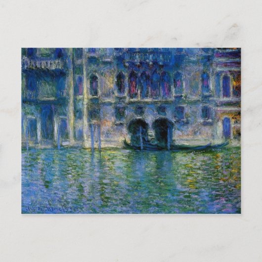 Palazzo da Mula von Claude Monet Postkarte (Vorderseite)