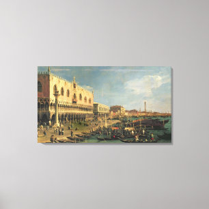 Palazzo Ducale und das Riva degli Schiavoni, Venic Leinwanddruck