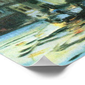 Palazzo Labia, Venedig von John Singer Sargent Poster (Ecke)