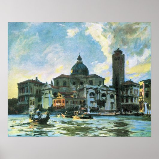 Palazzo Labia, Venedig von John Singer Sargent Poster (Vorne)