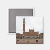 Palazzo Pubblico Magnet (Vorderseite/Rückseite)