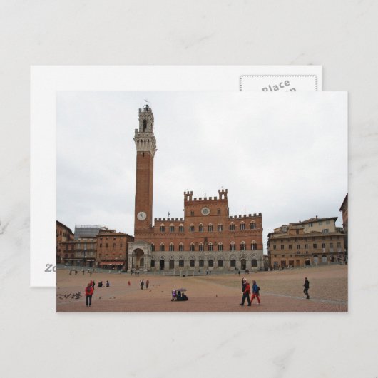 Palazzo Pubblico Postkarte (Vorne/Hinten)