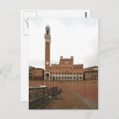 Palazzo Pubblico Postkarte (Vorne/Hinten)