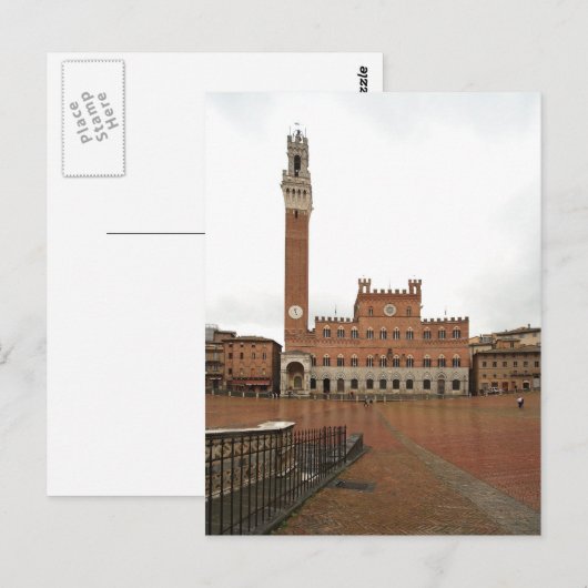 Palazzo Pubblico Postkarte (Vorne/Hinten)