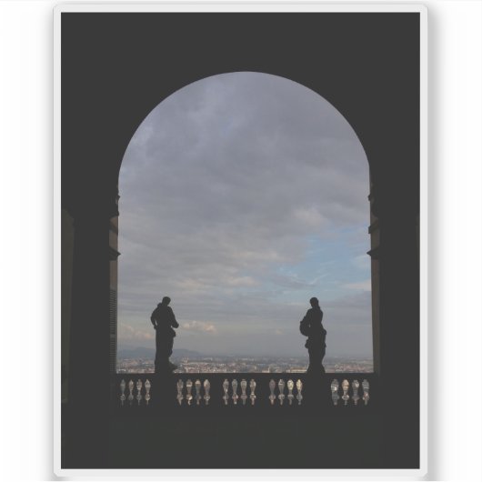 Palazzo Terzi im schönen Bergamo Aufkleber (Vorderseite)