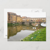 Palazzo Vecchio Brücke Postkarte (Vorne/Hinten)
