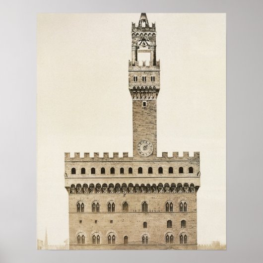 Palazzo Vecchio oder Palazzo della Signoria, Fl Poster (Vorne)