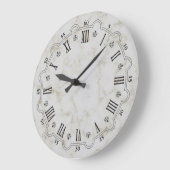 Palazzo White Marmor Wanduhr (Winkel)
