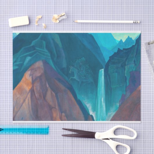 Palden Lhamo von Nicholas Roerich Seidenpapier (Handwerk)