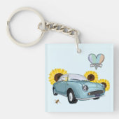 Pale Aqua Figaro key chain Schlüsselanhänger (Vorderseite)