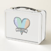Pale Aqua Figaro lunch box (Rückseite)